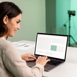 Maya Ellis testing a responsive dashboard interface